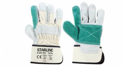 E-051-BY Takviyeli Deri Eldiven