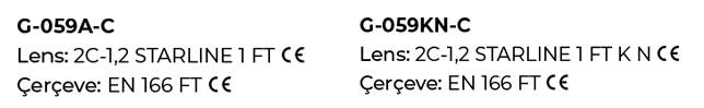 G-059A-C & G-059KN-C Standartlar